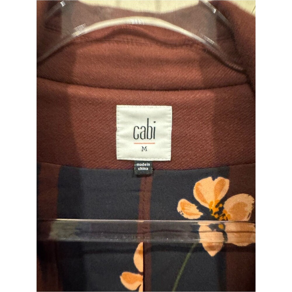 CABI Long Boss Jacket and top Style 3545 Burgandy Size MED - Picture 4 of 13